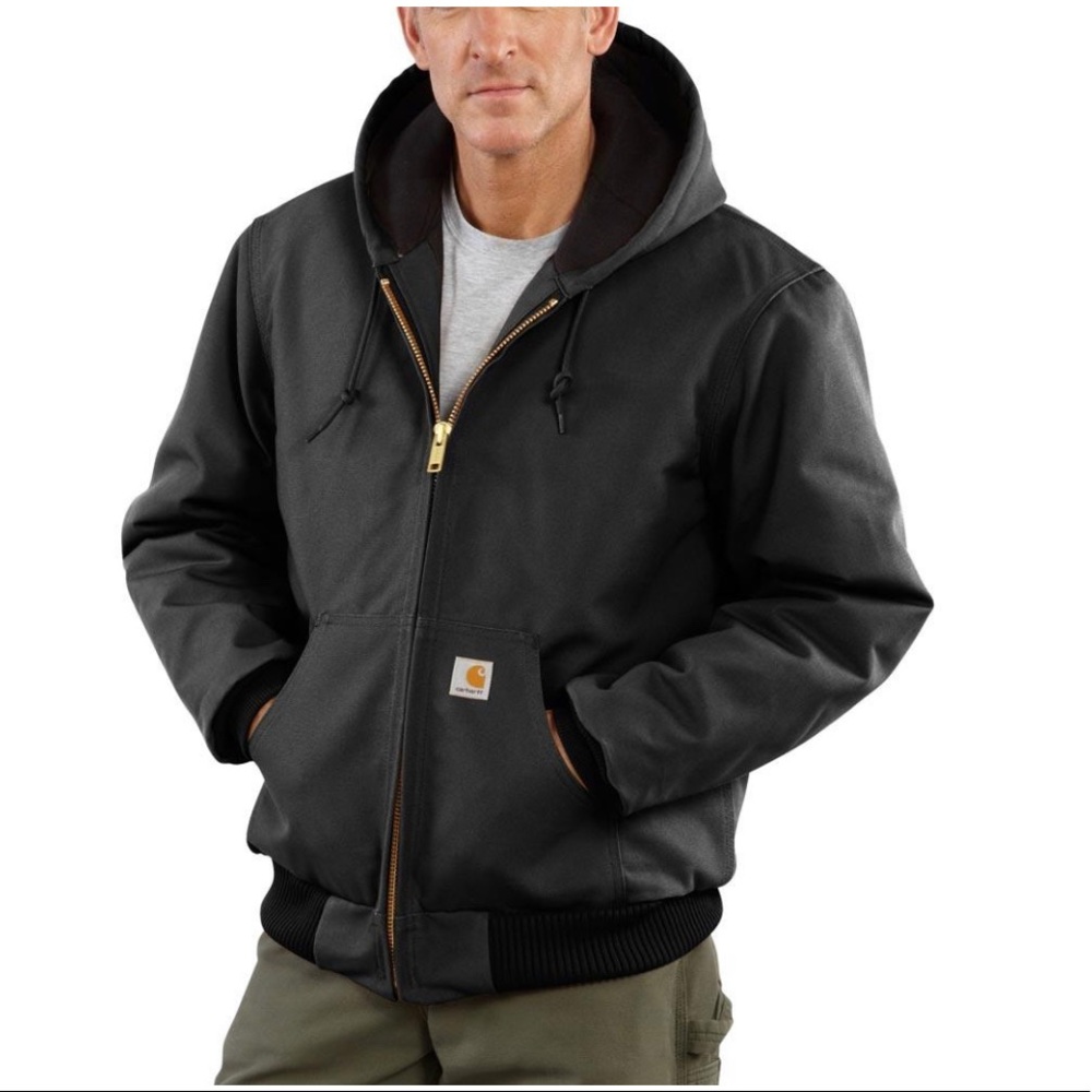 Carhartt Mens 2XL Utility Duck Canvas Jacket - Black